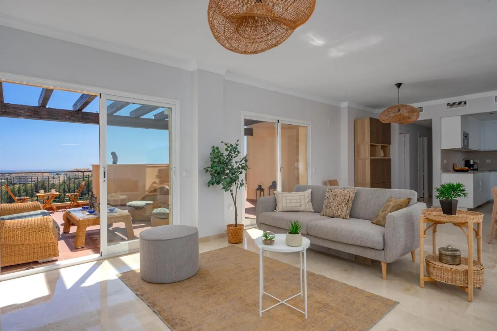 3 Bedroom, Top Floor With Fantastic Terraces, Sea View And Pools MIJAS COSTA