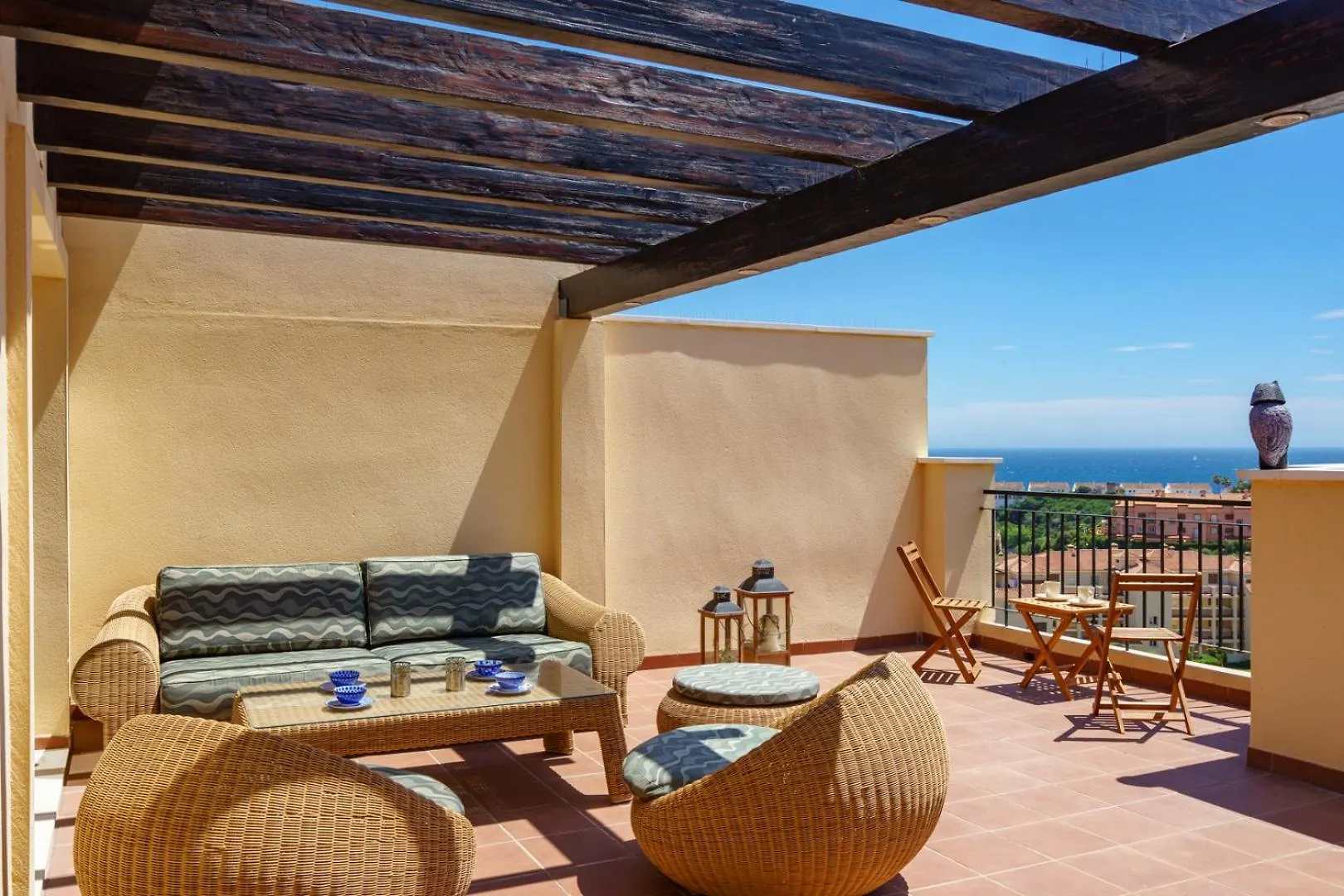 3 Bedroom, Top Floor With Fantastic Terraces, Sea View And Pools MIJAS COSTA